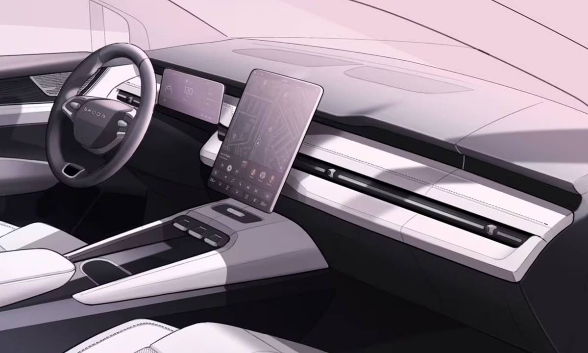 El Skoda Peaq deja ver su interior antes de su presentación: más grande que el Enyaq y con hasta siete plazas