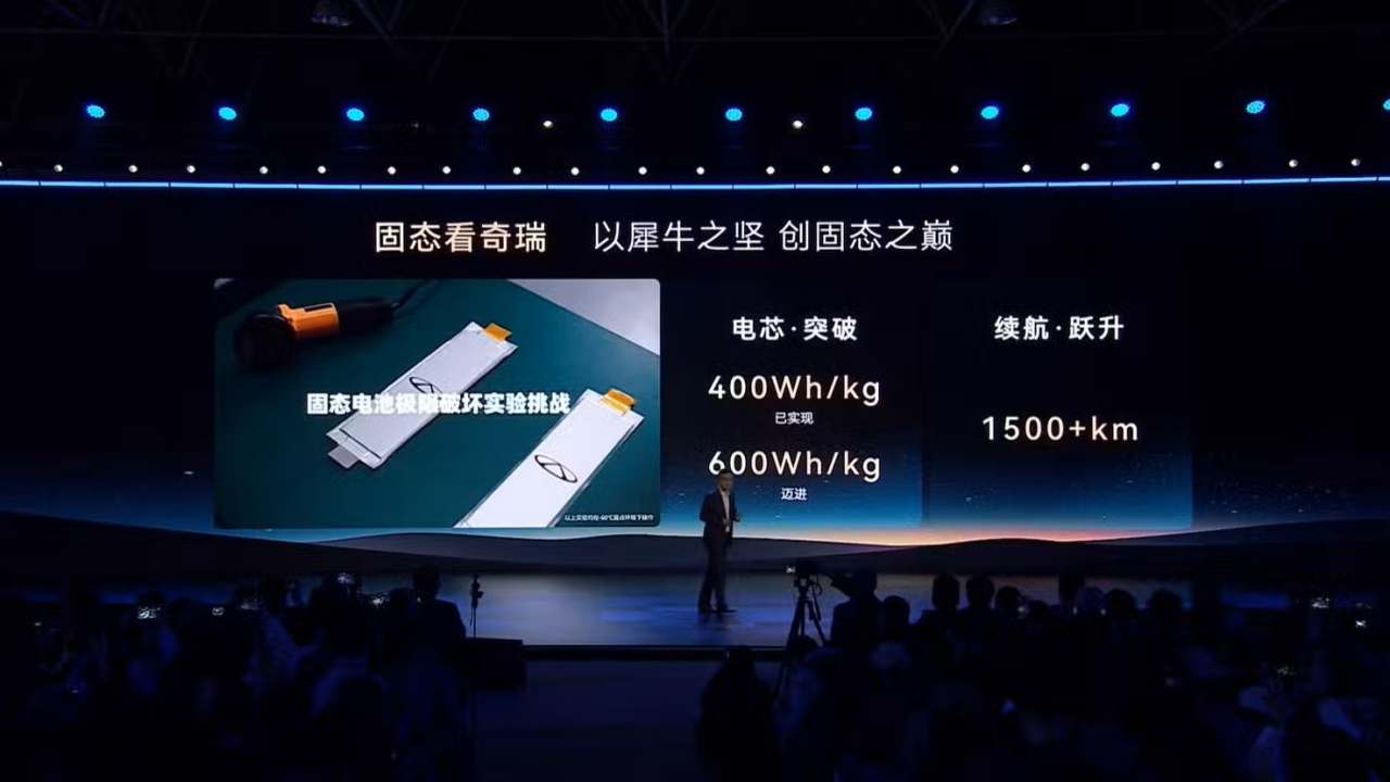 Más de 1.500 km de autonomía, Chery presenta sus esperadas baterías sólidas