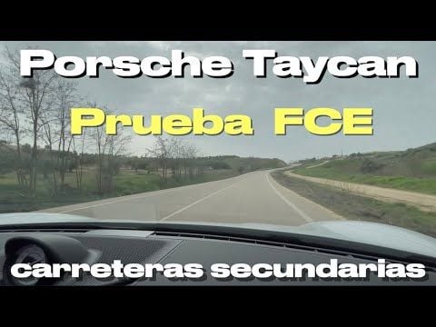 Porsche Taycan 4S. Consumo en carreteras secundarias Taycan's Range Test away from highway