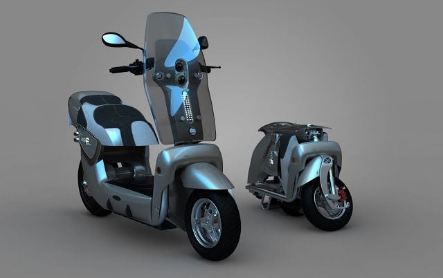 XO2, un scooter eléctrico y plegable