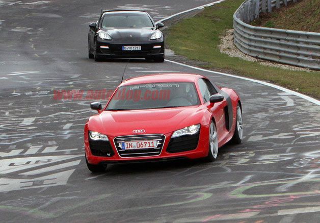 El Audi R8 e-tron cazado en Nürburgring