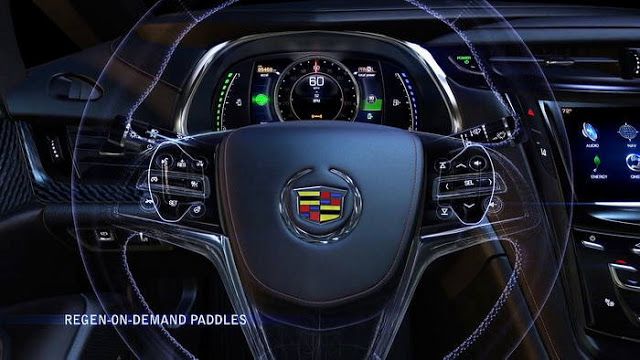 El Cadillac ELR ofrecerá un selector de frenada regenerativa en el volante