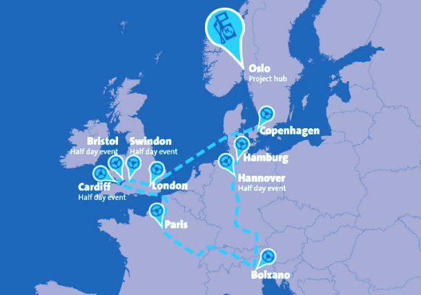 Ruta de H2 por Europa para vehículos a hidrógeno