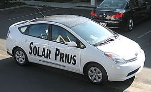 Toyota Prius con panel solar