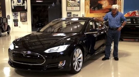 Jay Leno prueba el Tesla Model S