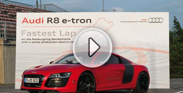 La vuelta a Nurbürgring del Audi R8 e-Tron en vídeo