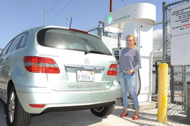 Diane Kruger, una famosa a los mandos de un Mercedes F-Cell