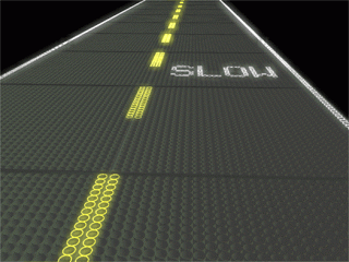 Paneles solares en las carreteras
