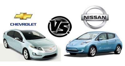 Chevrolet Volt contra Nissan Leaf