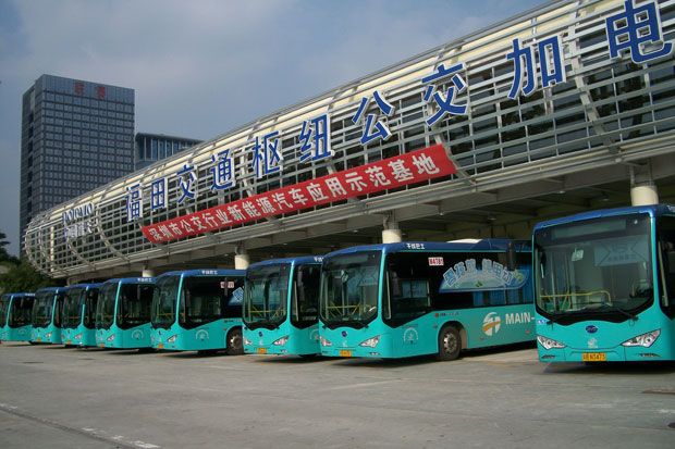 Shenzhen solamente tendrá autobuses y taxis eléctricos en cinco años