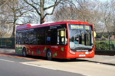 Autobuses híbridos en Londres