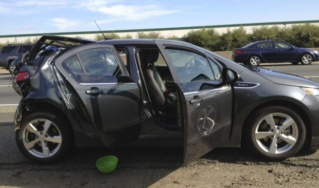 Primer accidente de un Chevrolet Volt