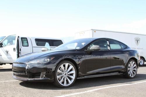 Nuevas fotos espias del Tesla Model S