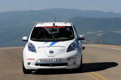 El Nissan Leaf gana la Pikes Peak, en su categoría