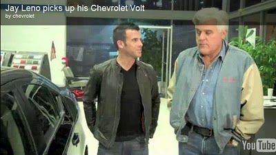 Jay Leno recoge su Chevrolet Volt