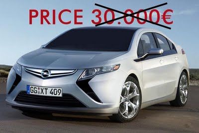 El Ampera tendrá un precio de 28,000€