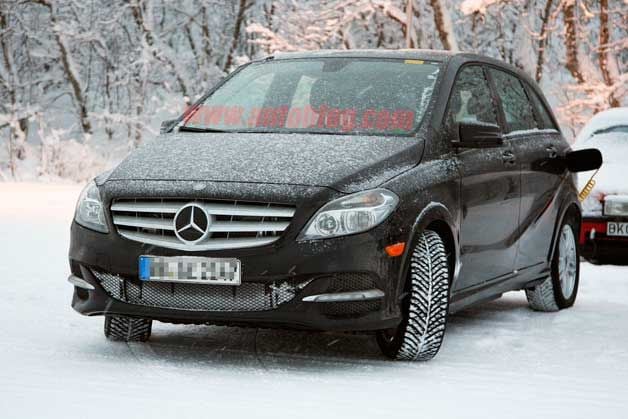 Cazado el Mercedes Clase B eléctrico durante las últimas pruebas antes de su llegada al mercado