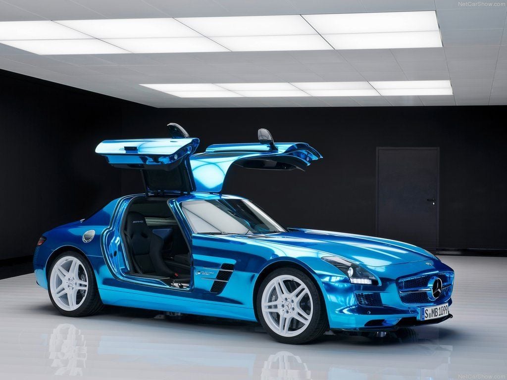 Mercedes SLS AMG Electric Drive en movimiento