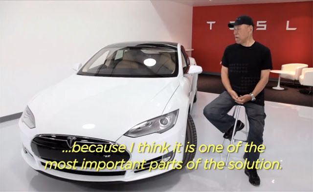 Tajima se encuentra con el Tesla Model S