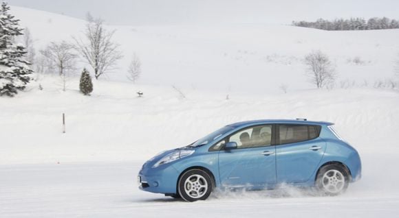 Nissan prueba que el Leaf no le tiene miedo al invierno