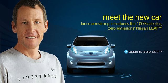 El Nissan Leaf nº1 de Lance Armstrong