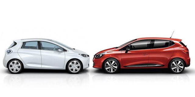 Renault ZOE vs Renault Clio 2013