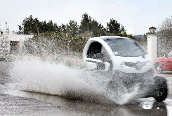 Probando el Renault Twizy en el frío invierno