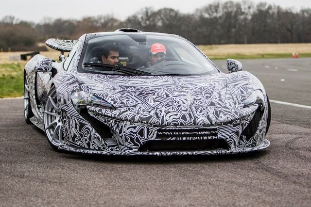 El McLaren P1 en la pista de Top Gear