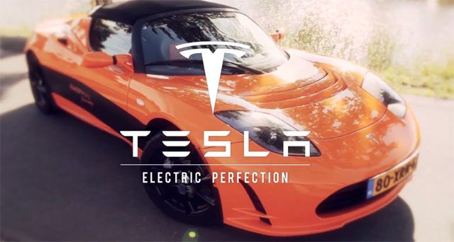 A todo gas...con un Tesla Roadster