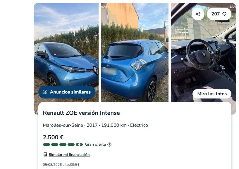 ¿Un coche eléctrico por 500 euros? Francia pone en marcha ayudas para coches eléctricos usados