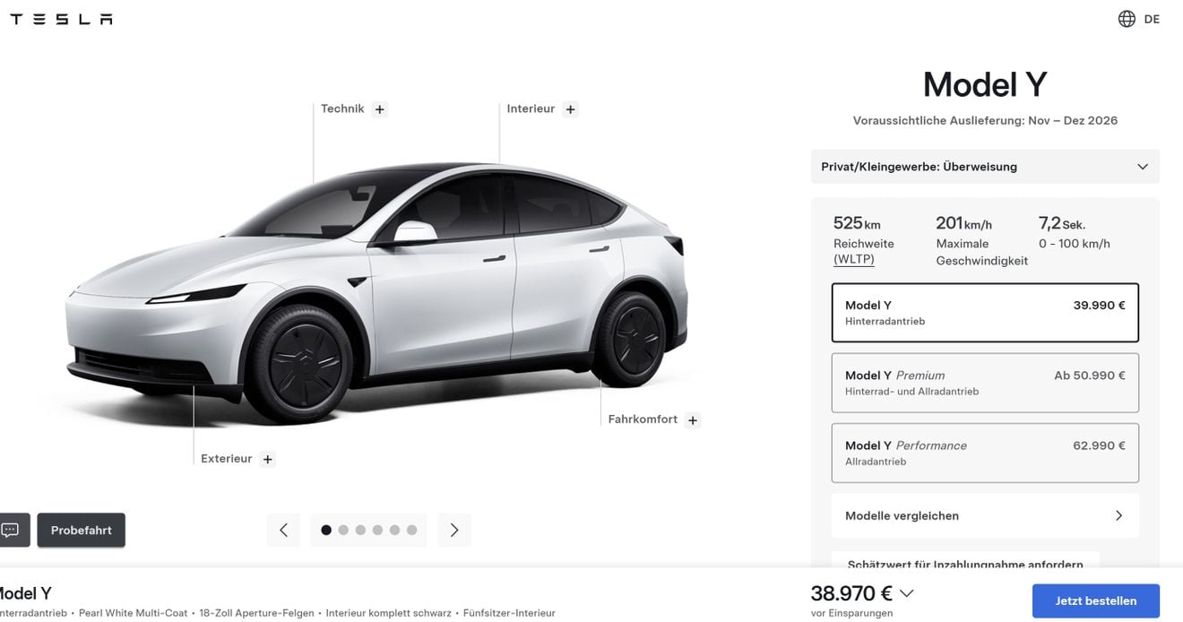 38.970 euros frente a 38.200 euros: ¿quién va a escoger un Audi A2 e-tron frente a un Tesla Model Y?