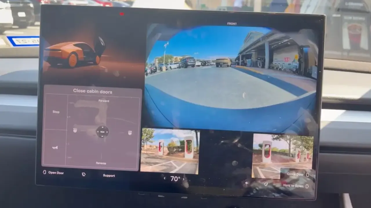 El Tesla Cybercab no tiene volante ni pedales, pero se puede conducir de forma manual desde su pantalla táctil
