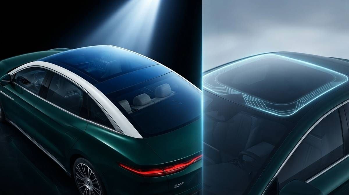 Un techo solar integrado en el cristal para los coches eléctricos: BYD puede ser el primer cliente