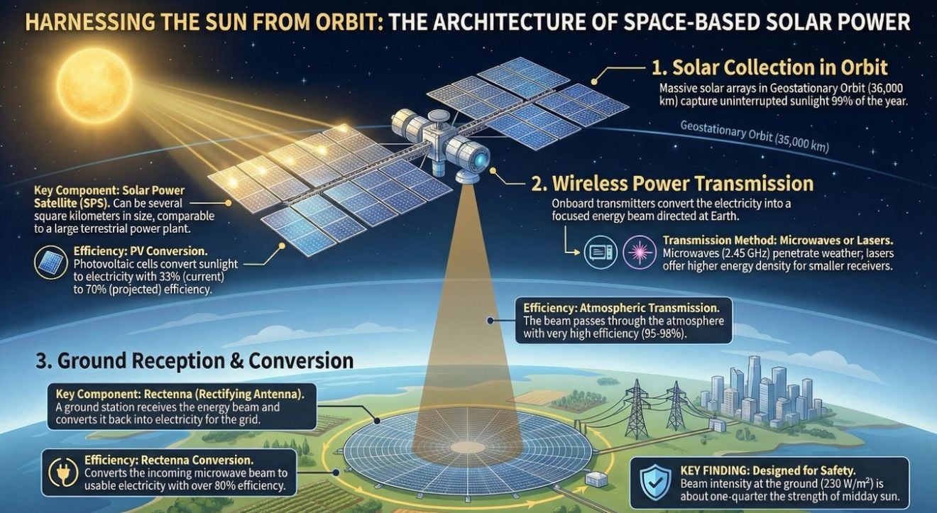 La energía solar desde el espacio ya tiene fecha: así quieren enviar electricidad a la Tierra desde satélites