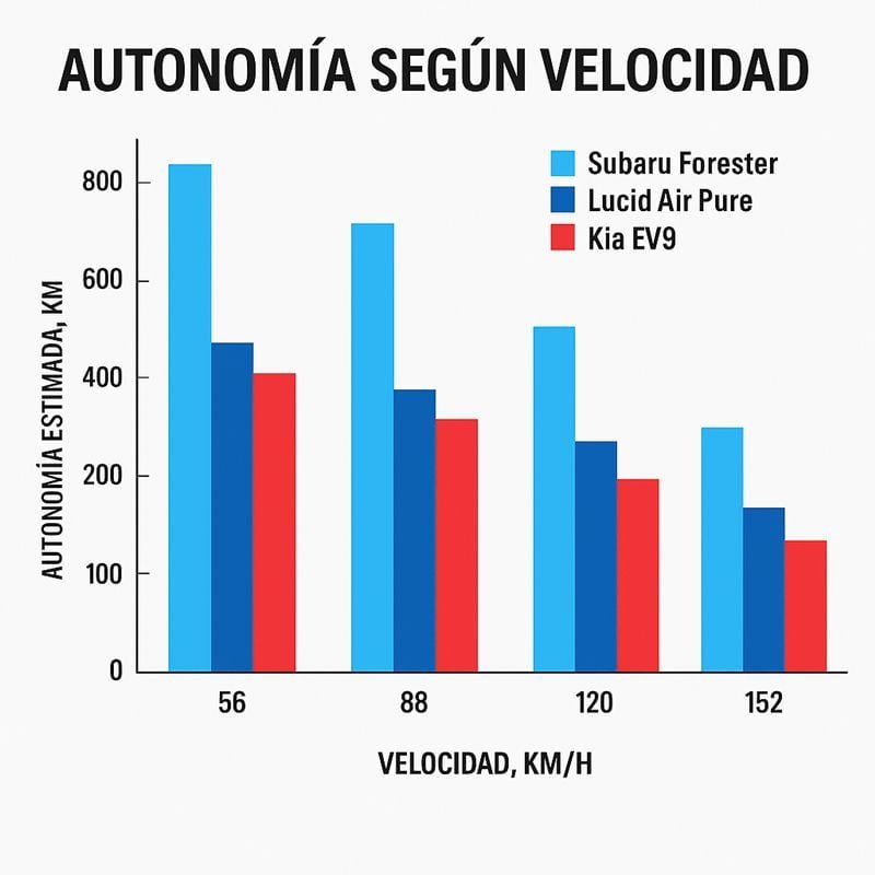 ¿Cómo afecta la velocidad a la autonomía de los coches eléctricos?