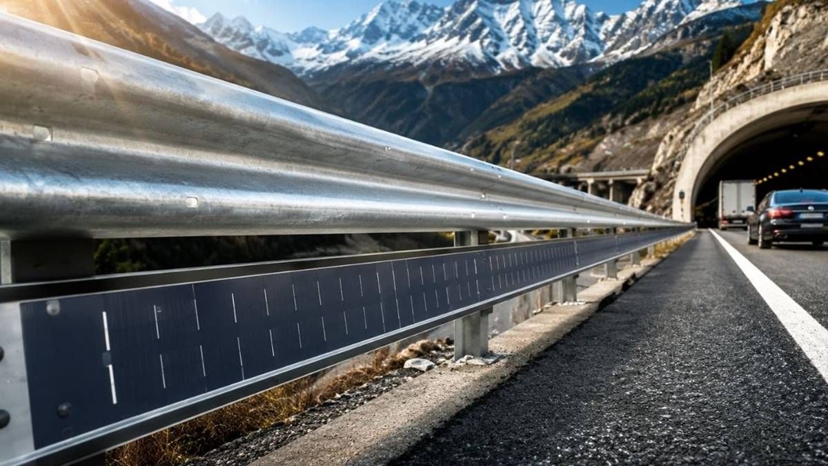 Paneles solares en los quitamiedos: Europa ya prueba una alternativa con gran potencial