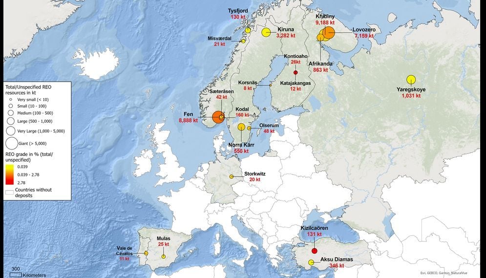 Tierras raras: unos pocos yacimientos bastarían para que Europa deje de depender de China