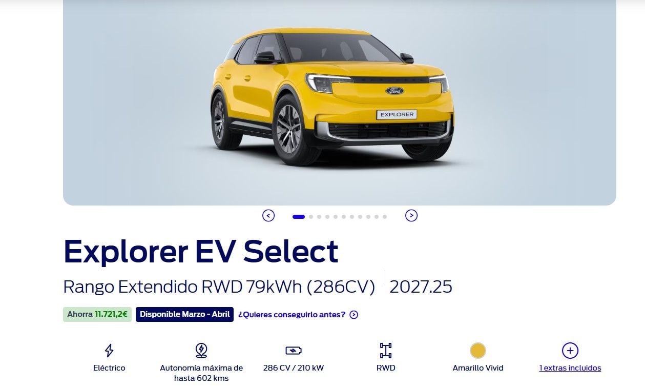 Prueba de autonomía a 120 km/h del Ford Explorer