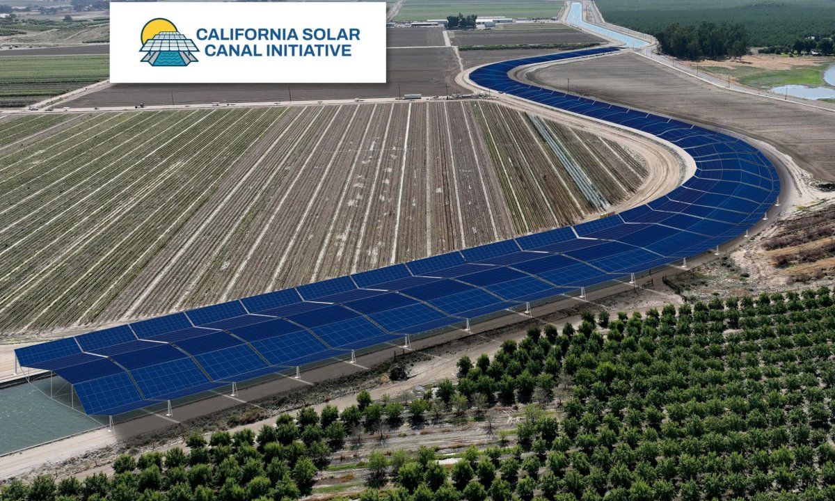Paneles solares sobre canales de riego logran reducir un 70% la evaporación del agua y frenan un 85% las algas