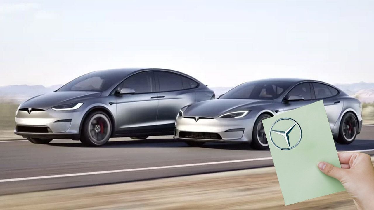 Mercedes intenta "robar" conductores a Tesla, la última y polémica iniciativa de un concesionario francés