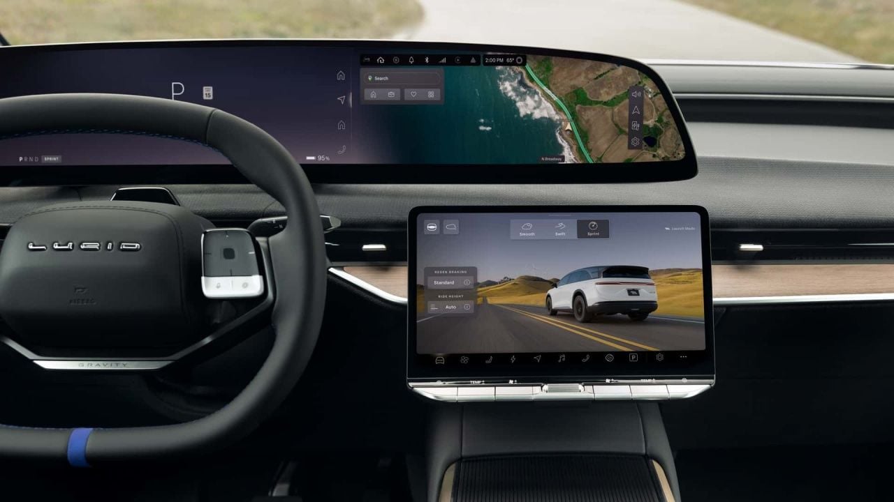Lucid Gravity GT-S: Estados Unidos responde a China con un SUV eléctrico de 7 plazas y más de 1000 CV