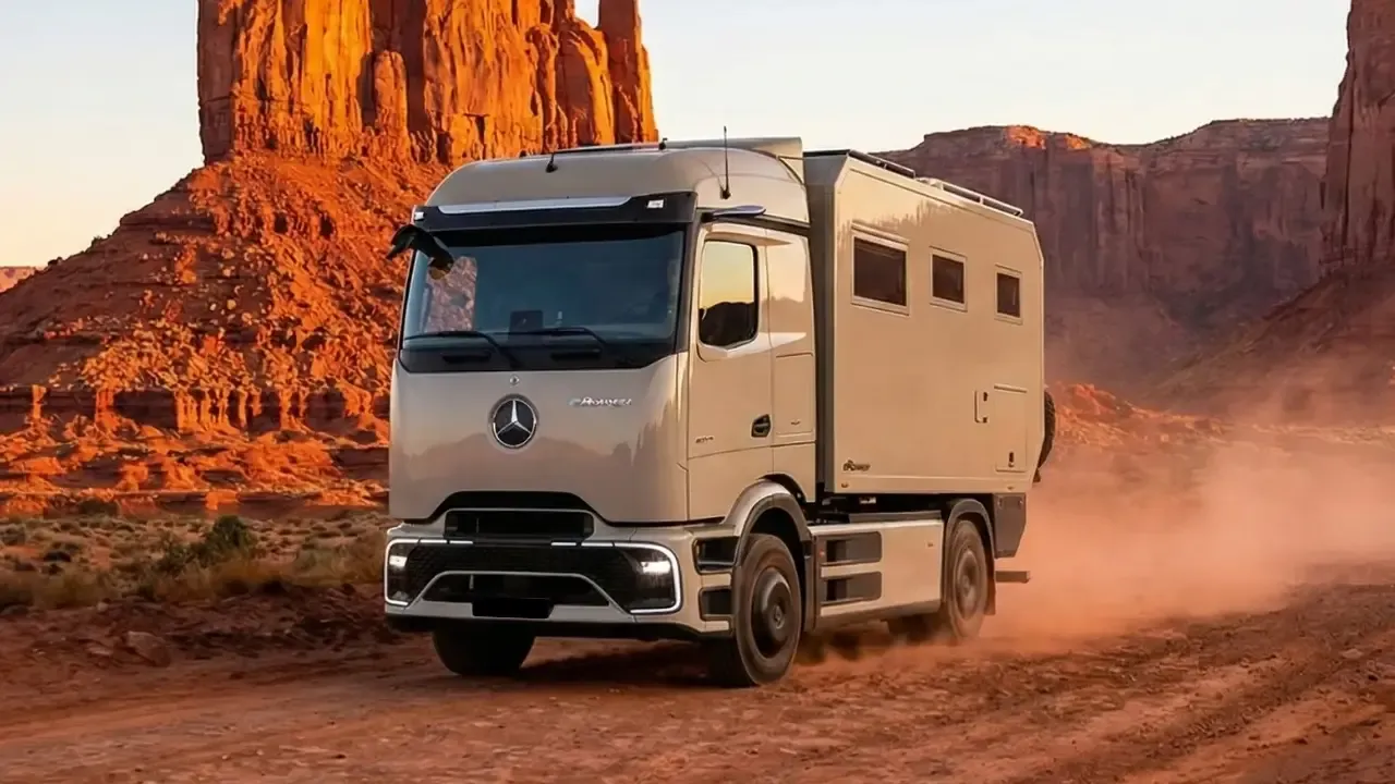 La primera vuelta al mundo en camión eléctrico: un youtuber quiere recorrer 40.000 km con el Mercedes-Benz eActros