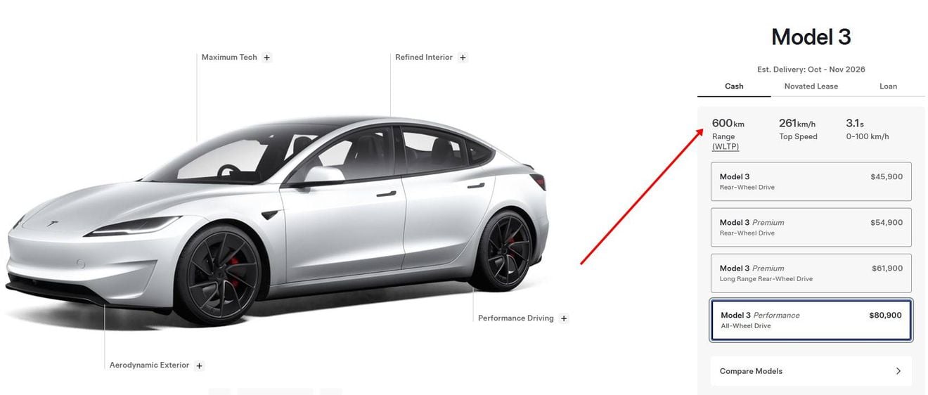 El Tesla Model 3 2027 ya tiene cifras: pantalla de 16 pulgadas y 3,8 segundos hasta los 100 km/h