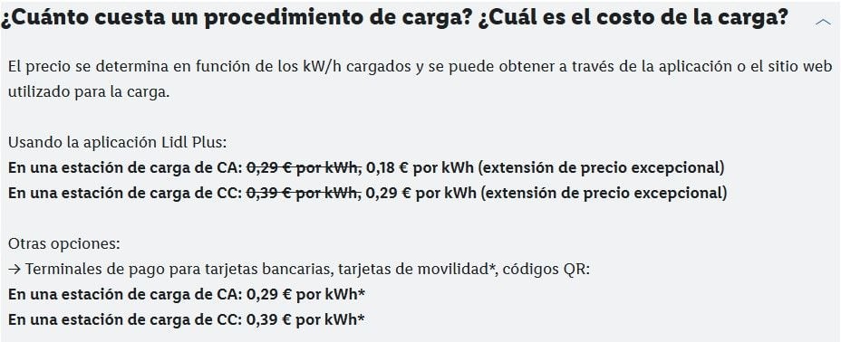 Mientras los combustibles se disparan, Lidl rompe el mercado con carga a 18 céntimos el kWh
