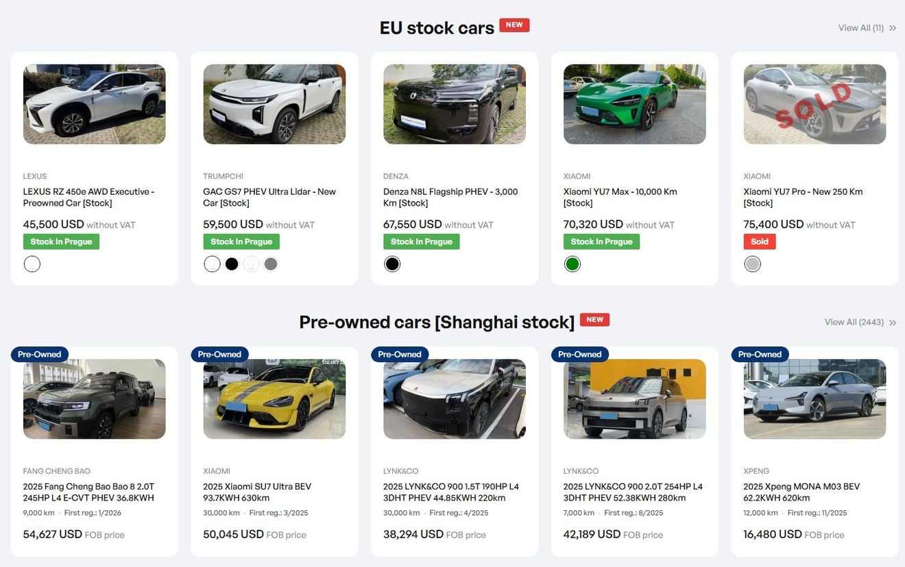 Los coches eléctricos usados de China ganan compradores en Europa: hasta un 40% más baratos
