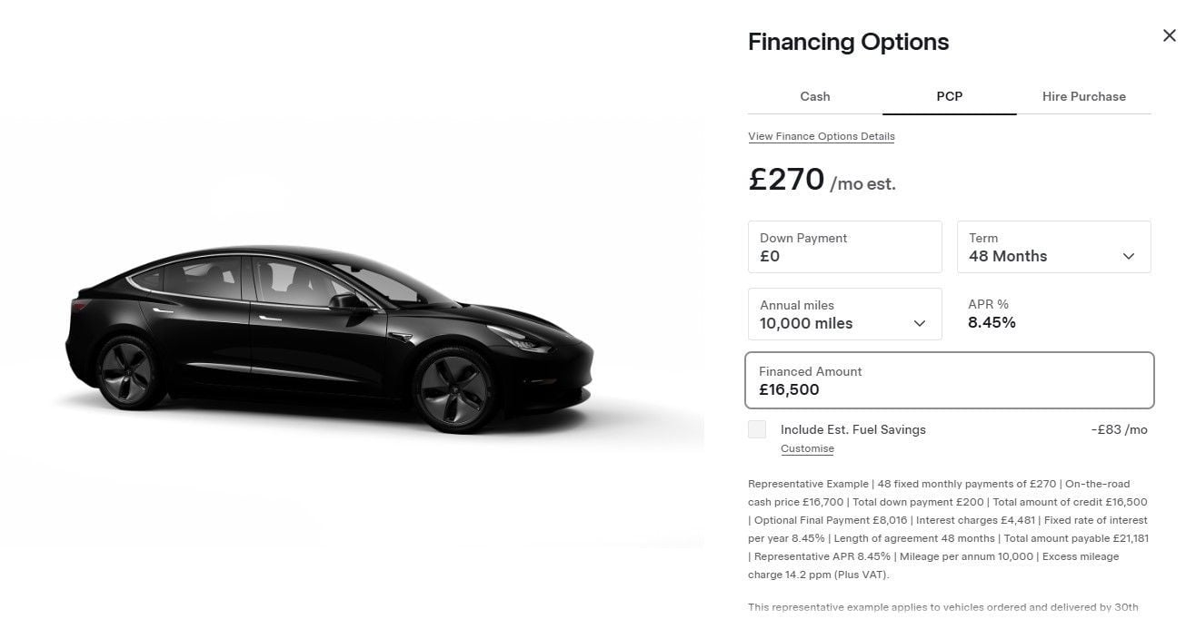 Tesla lanza el leasing para unidades de ocasión. Cuotas desde 300 euros sin entrada