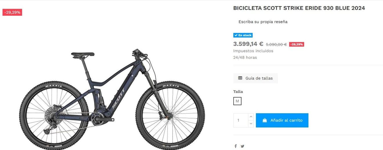 Ofertón del 30% de descuento en esta Scott con motor Bosch y 80 km de autonomía