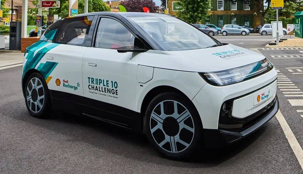 Shell presenta un coche eléctrico que carga del 10 al 80% en menos de 10 minutos con solo 175 kW