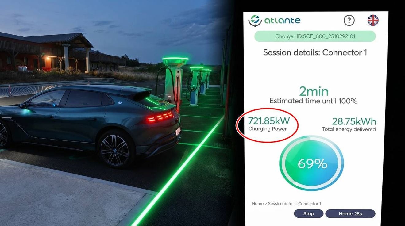 La Denza Z9 GT rompe todos los esquemas: carga a 721 kW en un cargador de 600 kW