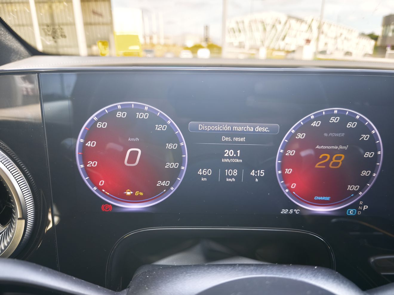 Prueba de autonomía a 120 km/h de Mercedes GLC 400